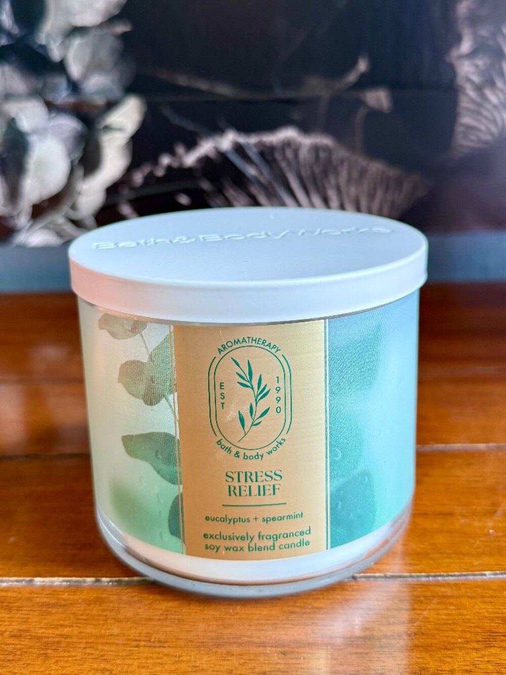 NEW EUCALYPTUS SPEARMINT 3-Wick Candle Bath & Body Works